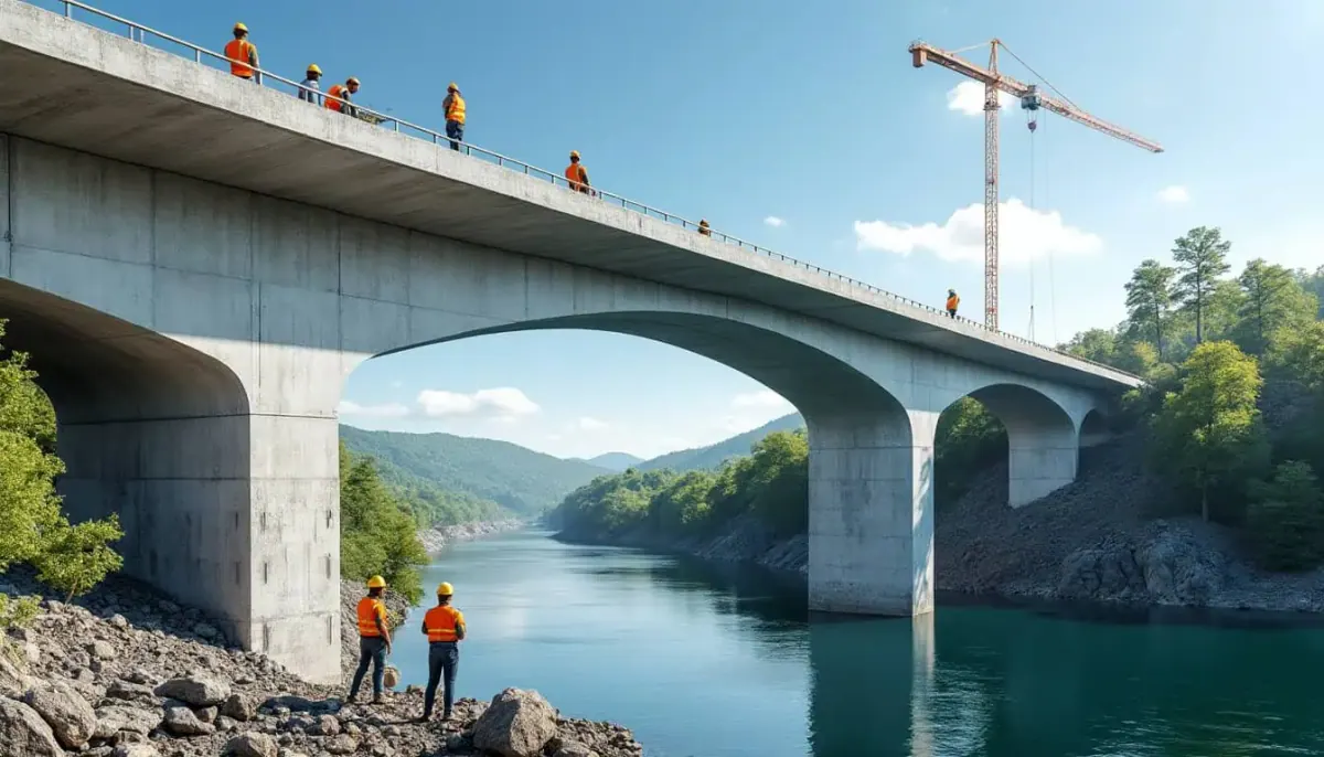 discover the essential materials and techniques for using concrete in bridge construction. this guide explores the best practices for durability, strength, and aesthetic appeal in modern bridge design.